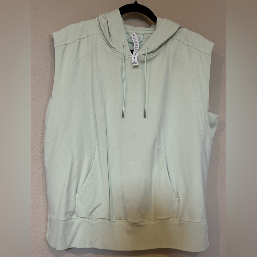 lululemon athletica Sleeveless Hoodie in Light Mint - Picture 4 of 8